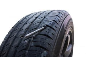 How can you tell if there is a nail on your tire