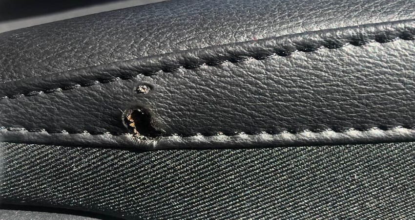 How To Fix A Burn Hole In Car Seat Step By Guides Drivingandstyle Com - How To Repair Burn Hole In Leather Seat