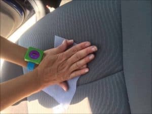 how to fix a burn hole in car seat