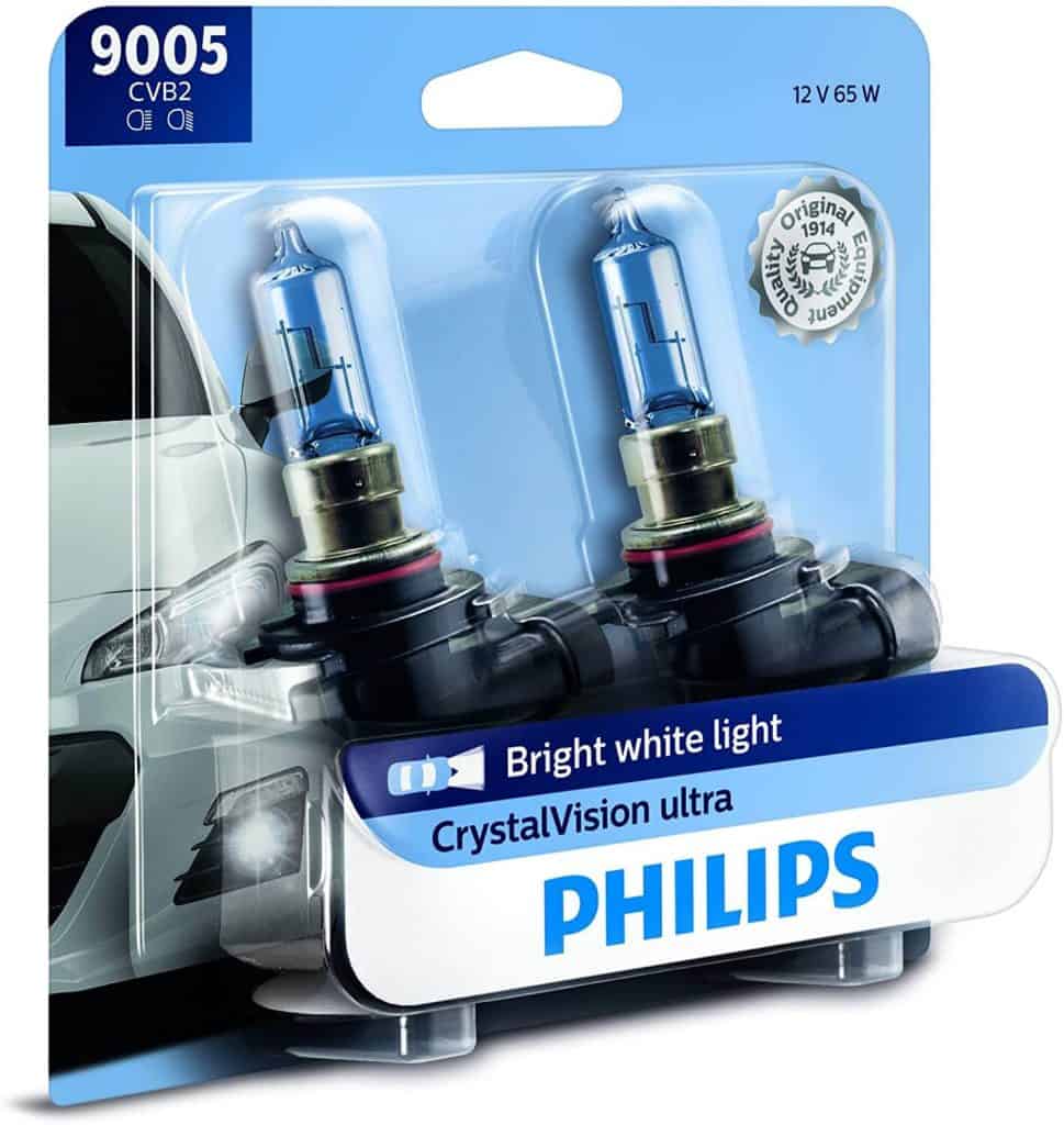 Philips Automotive Lighting 9005 CrystalVision Ultra Upgrade Bright White Headlight Bulb