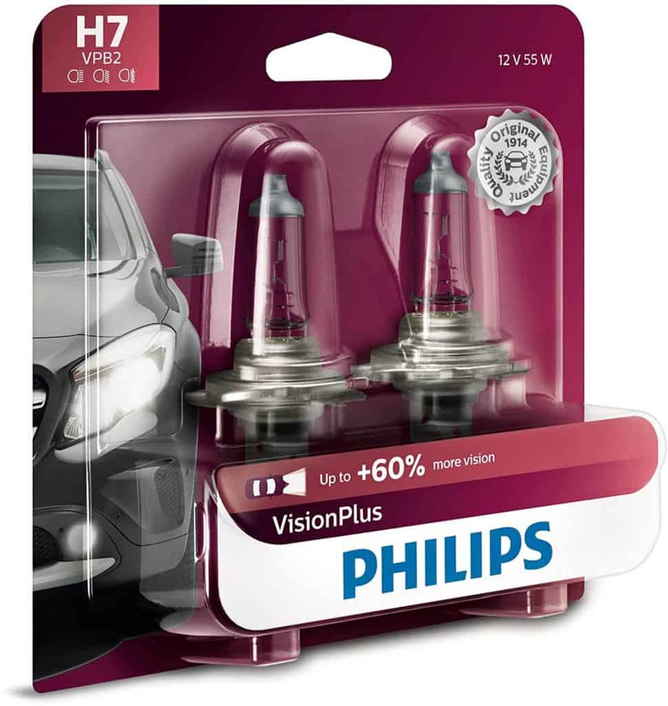 Philips H7 VisionPlus Upgrade Headlight Bulb