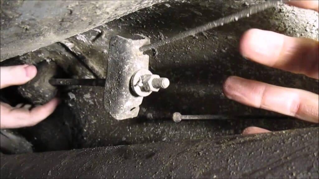 Adjusting a parking brake cable